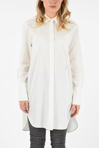 Hidden Closure Longline Shirt 