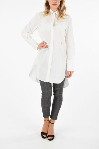 Hidden Closure Longline Shirt 