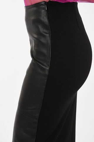 leather MAZE pencil skirt