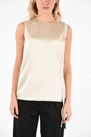 Satin Wrap Top
