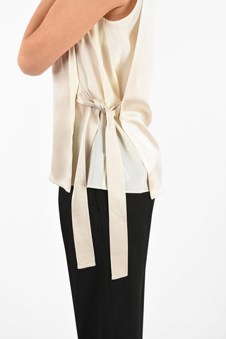 Satin Wrap Top
