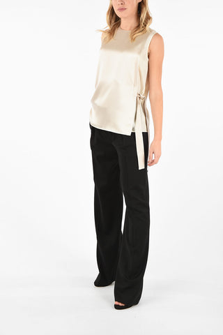 Satin Wrap Top