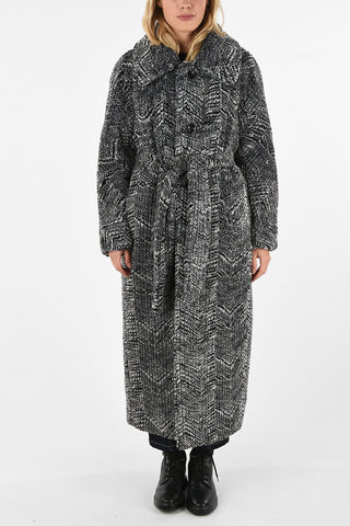 Faux Fur Coat with Belt