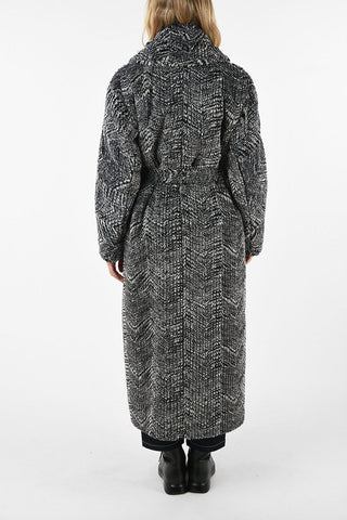Faux Fur Coat with Belt