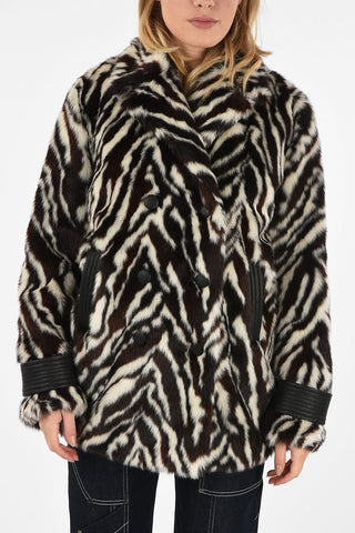 Zebra Printed Faux Fur LAMENTARE Kaban