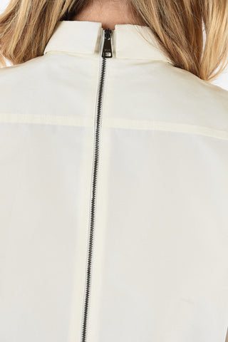 Classic Collar Shirt with Jewel Trimming