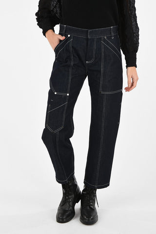 High-Rise Cargo Jeans