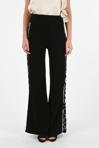 SEEBY Wide Leg Joggers with Logoed Trimmings 