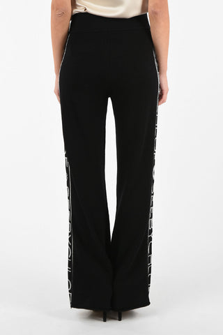 SEEBY Wide Leg Joggers with Logoed Trimmings 