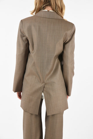 awning striped 2-button blazer