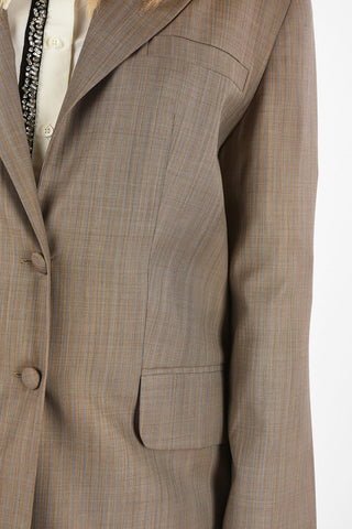 awning striped 2-button blazer