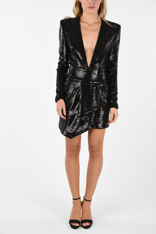 Sequined Mini Dress With Pockets