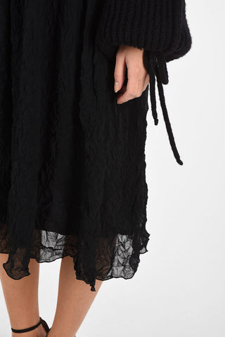 Knit Midi Dress with Pocket