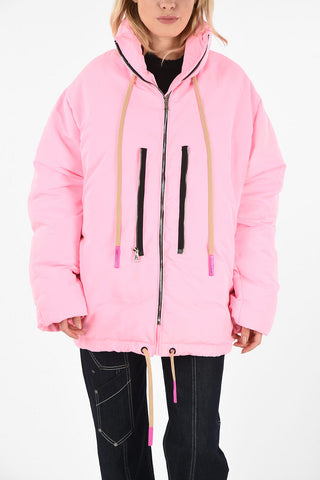 Down Jacket with Removable Denim Vest