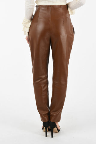 Lamb Leather Slim Fit Pants