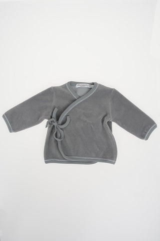 velvet wrap cardigan