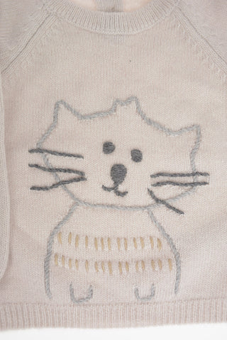 embroidered crew-neck sweater
