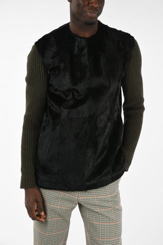 Fur Crew-Neck Sweather