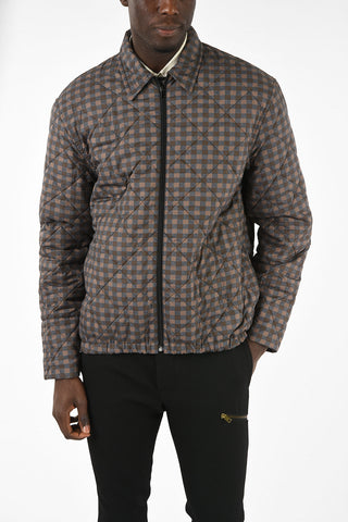 Quilted Padded Jacket with Zip Closure