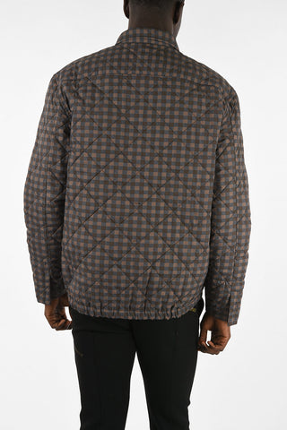 Quilted Padded Jacket with Zip Closure