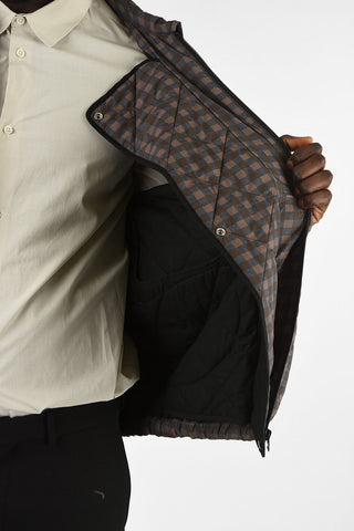 Quilted Padded Jacket with Zip Closure