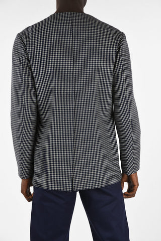 Printed Zipped Crew-Neck Sweater L/S