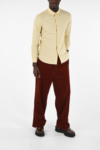 Cotton Spread Collar Shirt L/S