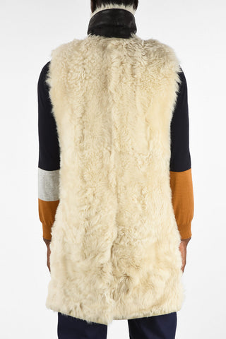 Giubbotto Smanicato in Shearling