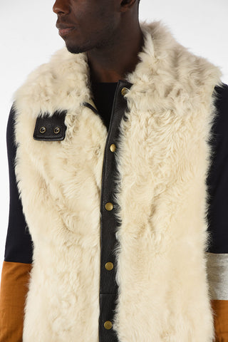 Giubbotto Smanicato in Shearling