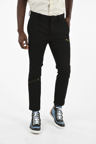 Straight Fit Pants with Hidden Closure