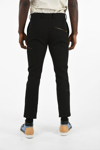 Straight Fit Pants with Hidden Closure