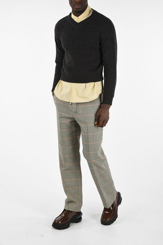 Maglia Collo a V Crop in Lana e Cashmere