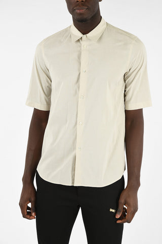 Short Sleeve Spread Collar Shirt
