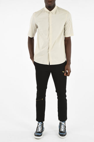 Short Sleeve Spread Collar Shirt
