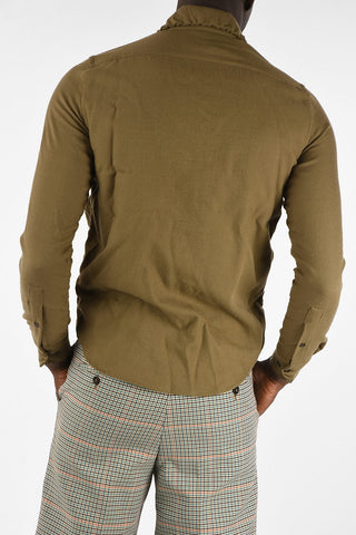 Camicia Slim Fit con Collo Francese L/S