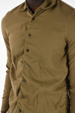 Camicia Slim Fit con Collo Francese L/S