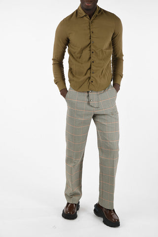 Camicia Slim Fit con Collo Francese L/S