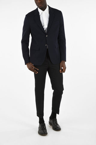 Two Button Notch Lapel Blazer 