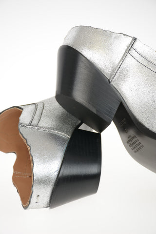 MM22 6cm Textured Leather Western Boots