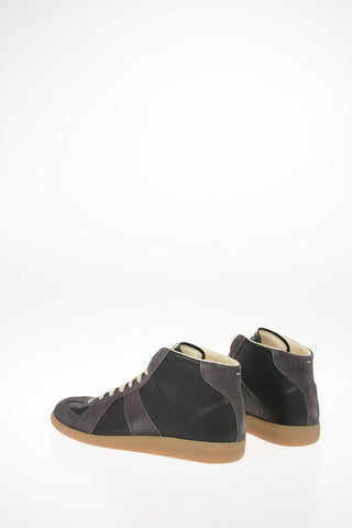 MM22 Suede Leather High-Top Sneakers