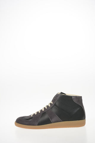 MM22 Suede Leather High-Top Sneakers