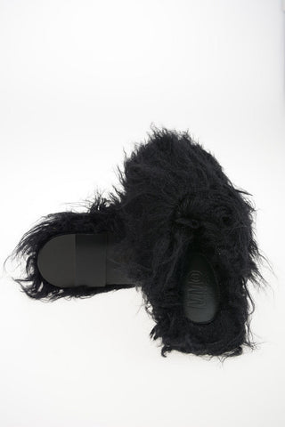MM6 Faux Leather Slippers