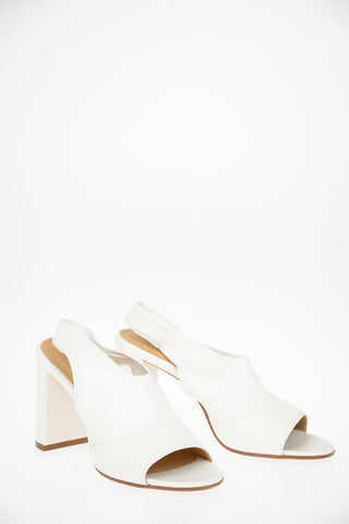 MM6 10cm Faux Leather Slingbacks