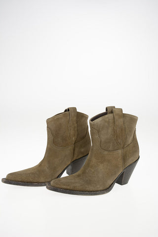 MM22 10cm Suede Leather Wester Boots