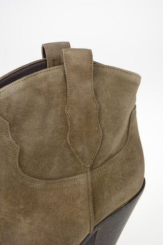 MM22 10cm Suede Leather Wester Boots