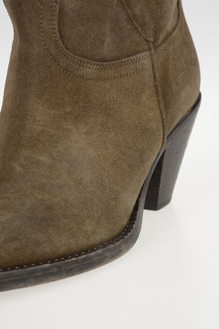 MM22 10cm Suede Leather Wester Boots