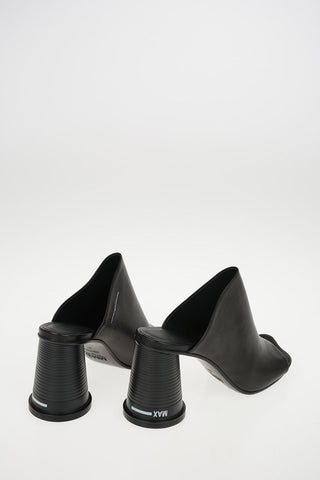 MM6 10cm Leather CUP TO GO Mules