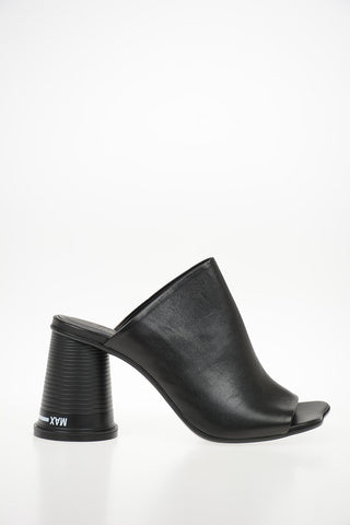 MM6 10cm Leather CUP TO GO Mules