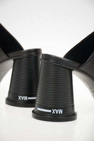 MM6 10cm Leather CUP TO GO Mules
