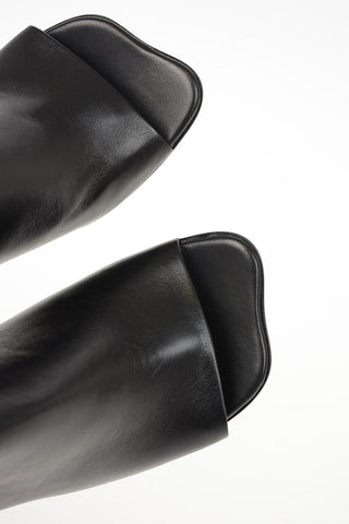 MM6 10cm Leather CUP TO GO Mules